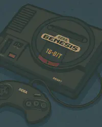 GENESIS/MD Retro Game Console Cover Art