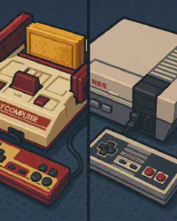 NES/FC Retro Game Console Cover Art